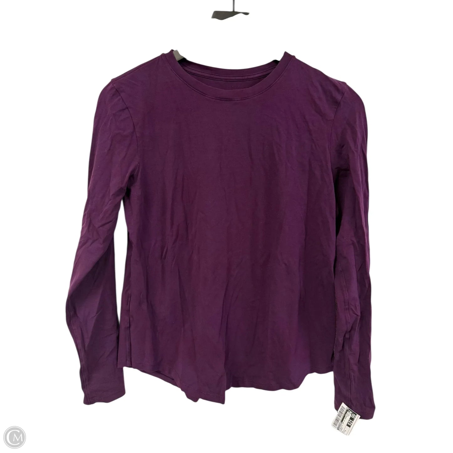Athletic Top Long Sleeve Crewneck By Lululemon In Purple, Size: 6