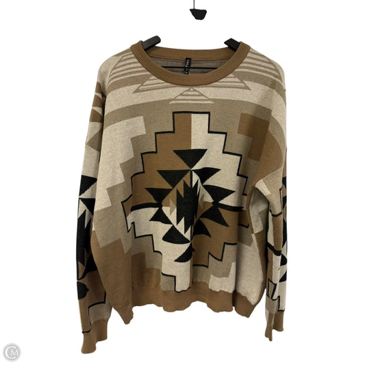 Sweater By Cmc In Brown, Size: L