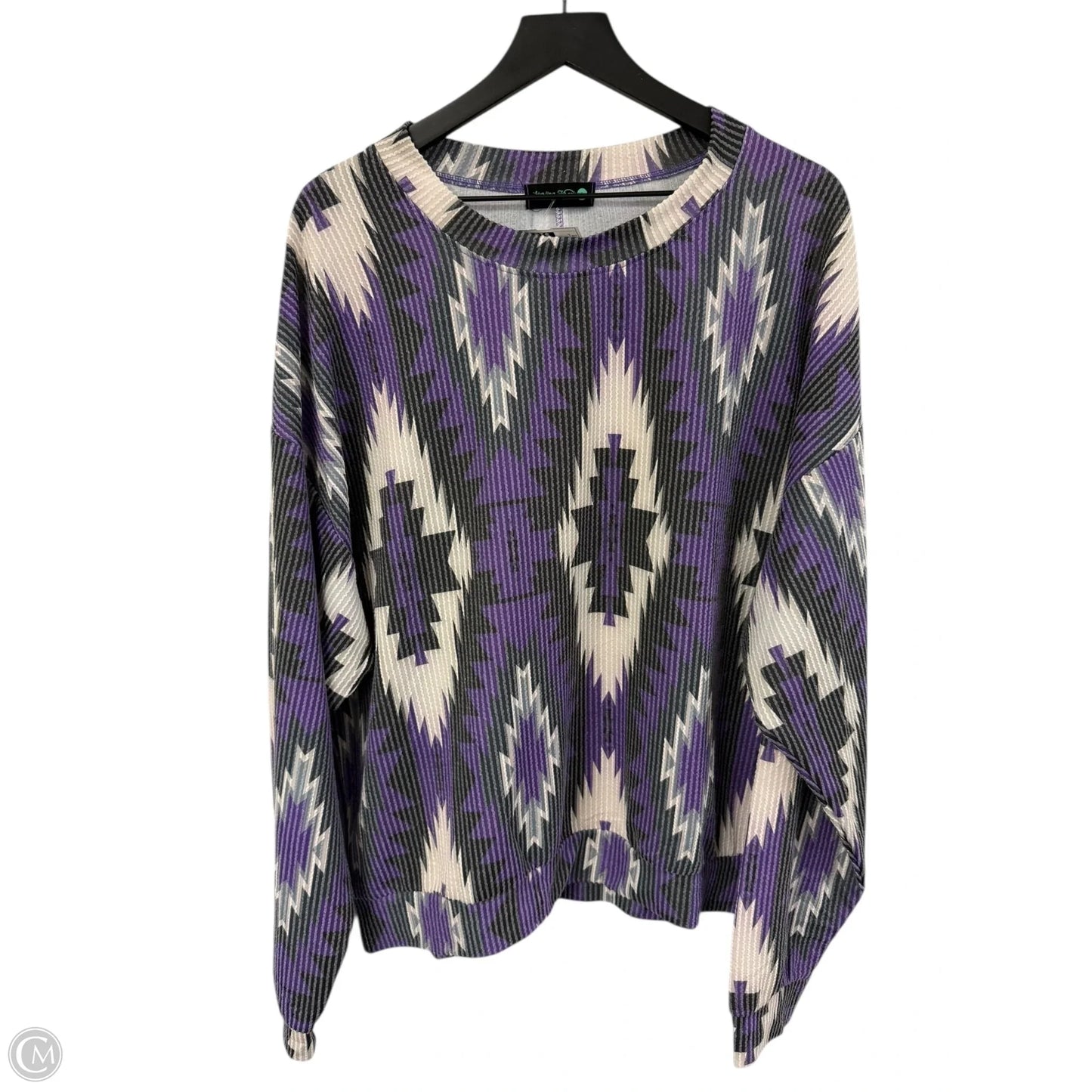 Top Long Sleeve By Clothes Mentor In Purple, Size: L