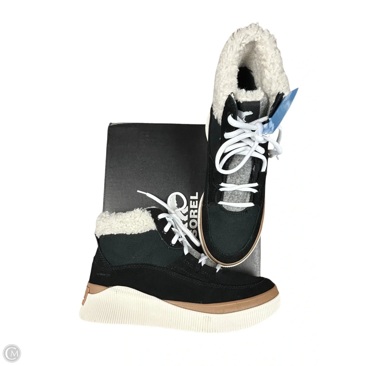 Boots Snow By Sorel In Black & White, Size: 7.5