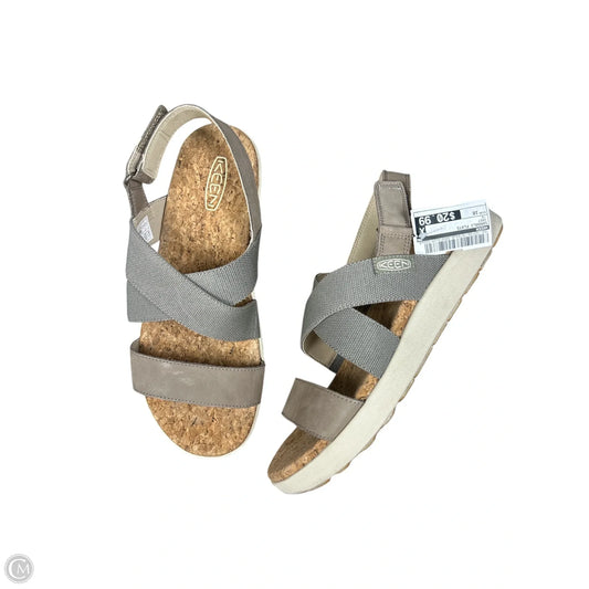 Sandals Flats By Keen In Grey, Size: 10