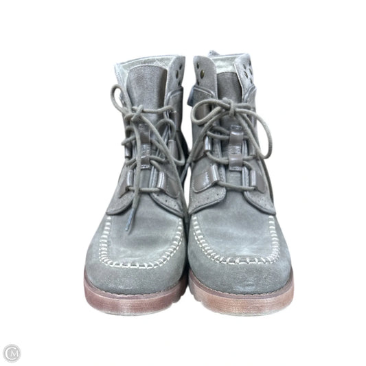 Boots Ankle Heels By Cma In Tan, Size: 8