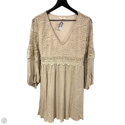 Dress Casual Short By Easel In Tan, Size: L