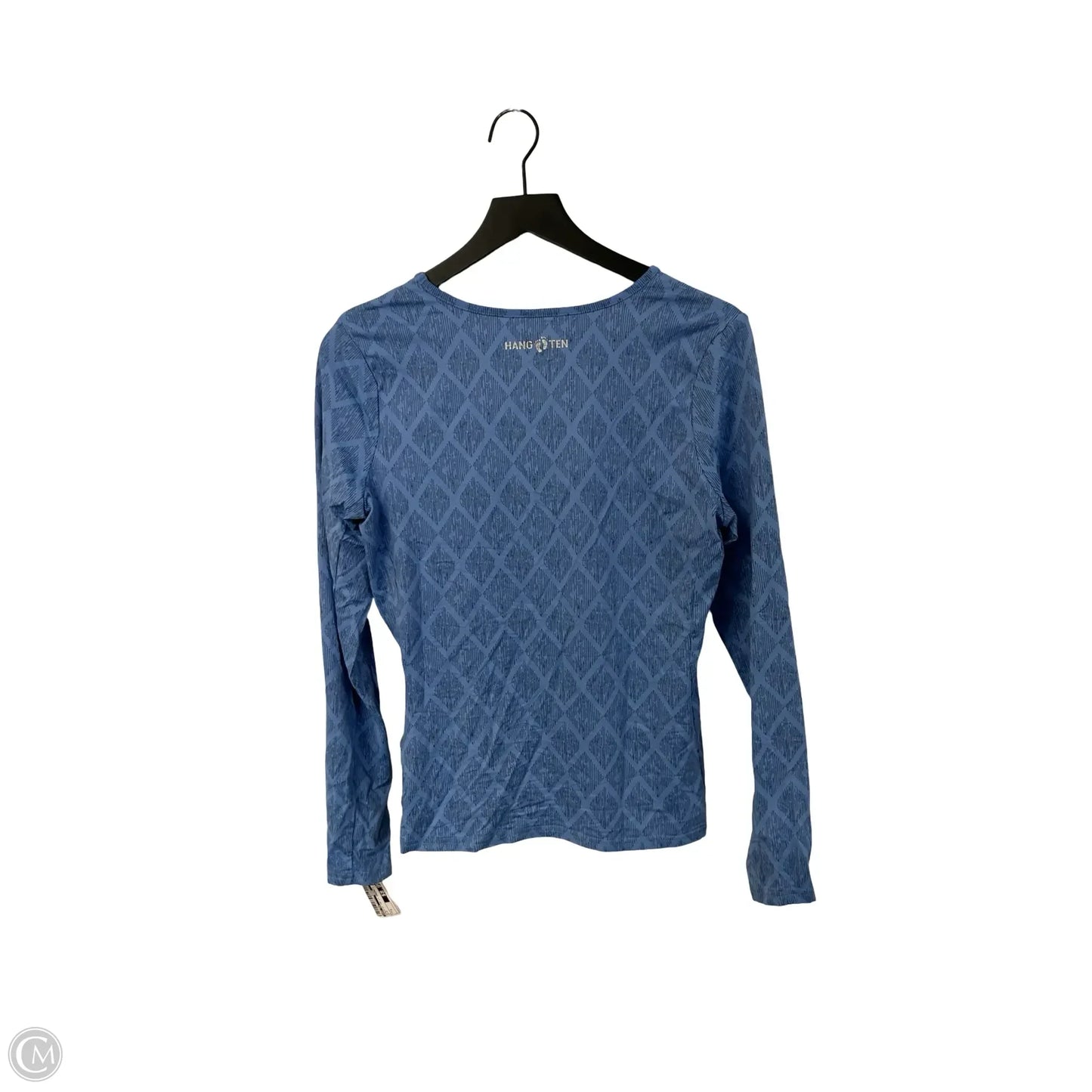 Athletic Top Long Sleeve Crewneck By Hang Ten In Blue, Size: S