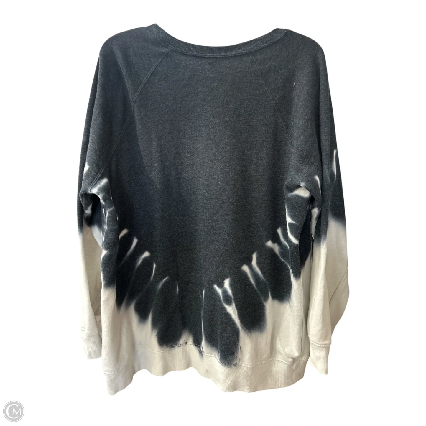 Sweatshirt Crewneck By Torrid In Grey & White, Size: 2x