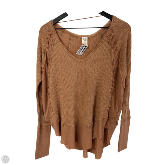 Top Long Sleeve By We The Free In Tan, Size: M