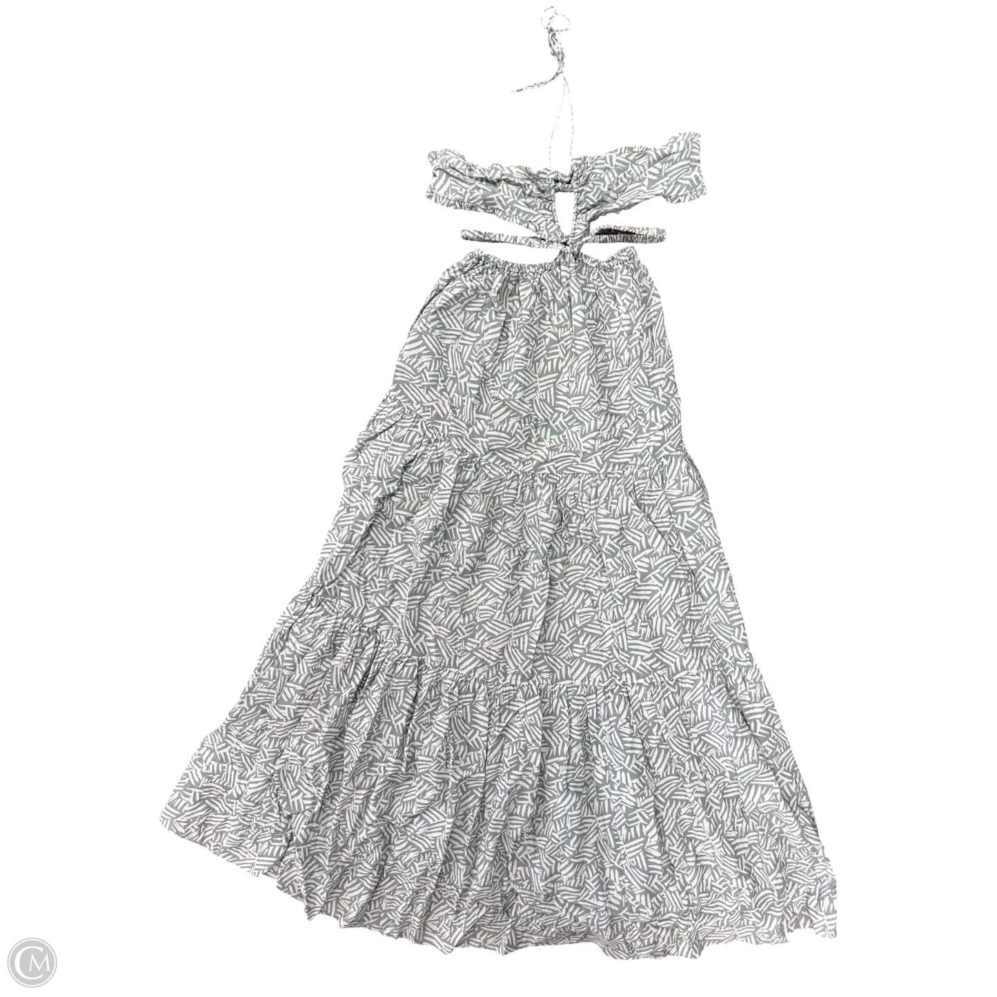 Dress Casual Maxi By Cma In Green & White, Size: Xs