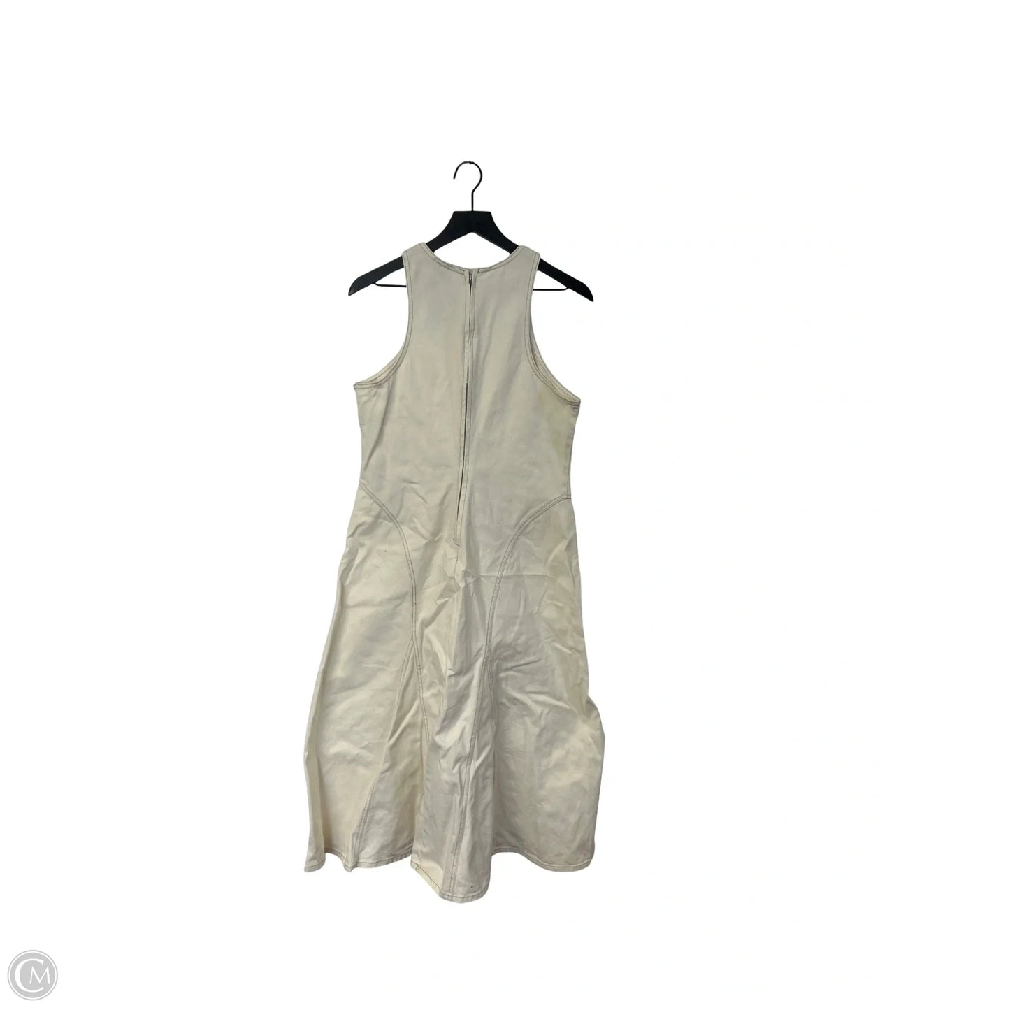 Dress Casual Maxi By Future Collective In White Denim, Size: 12