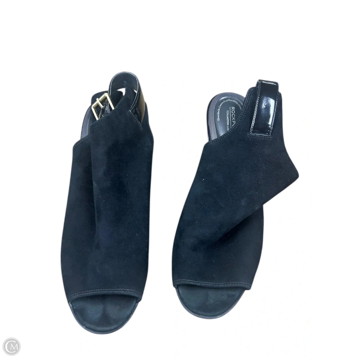 Sandals Heels Block By Rockport In Black, Size: 8.5
