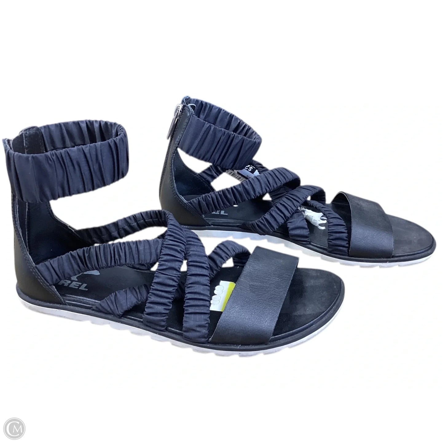 Sandals Flats By Sorel In Black, Size: 9