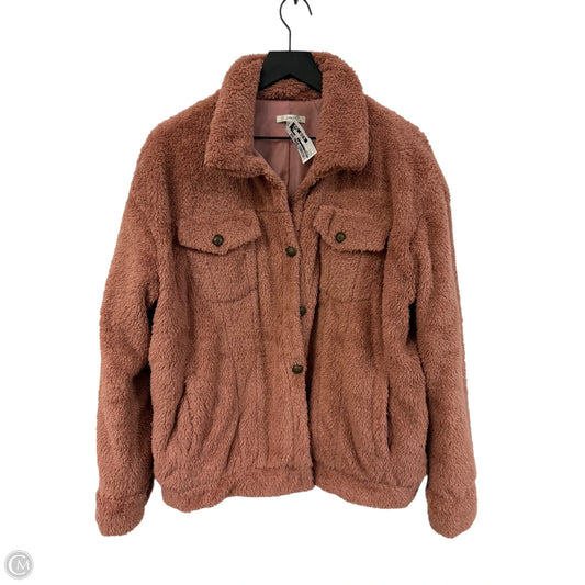 Jacket Shirt By Jodifl In Pink, Size: L