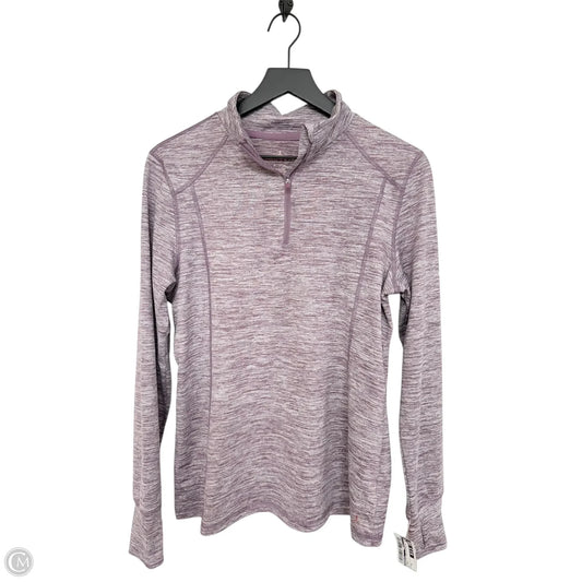 Athletic Top Long Sleeve Collar By Danskin In Purple, Size: M