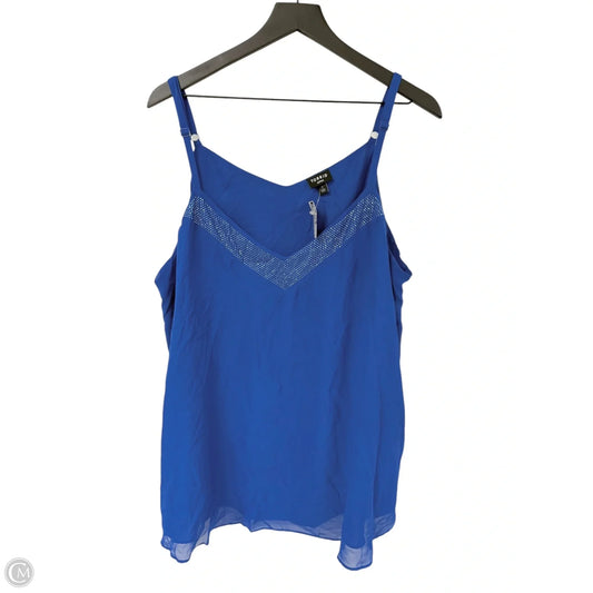 Top Sleeveless By Torrid In Blue, Size: 2x
