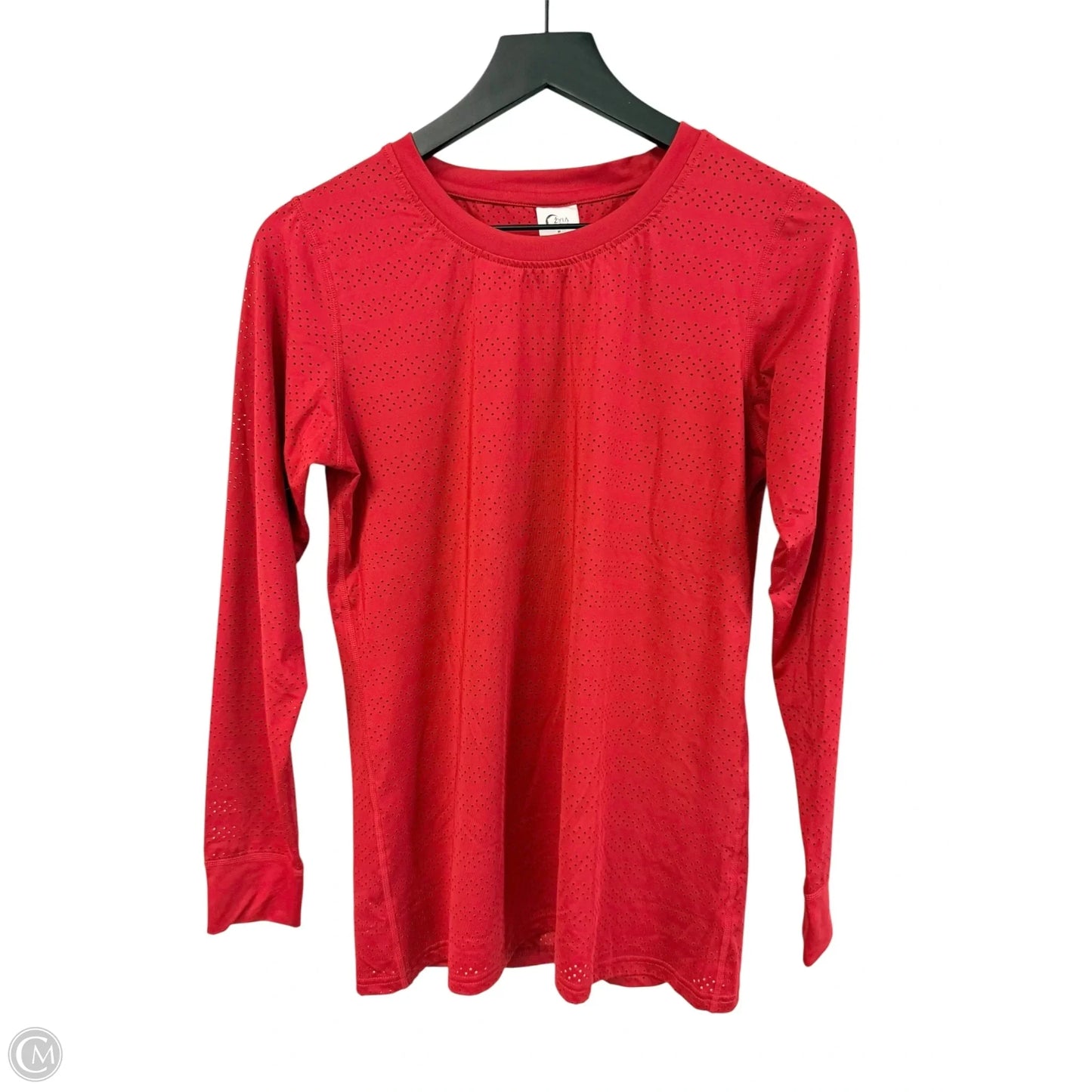 Athletic Top Long Sleeve Crewneck By Zyia In Red, Size: M