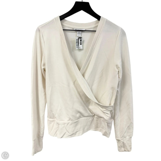 Sweatshirt Crewneck By Athleta In Cream, Size: M