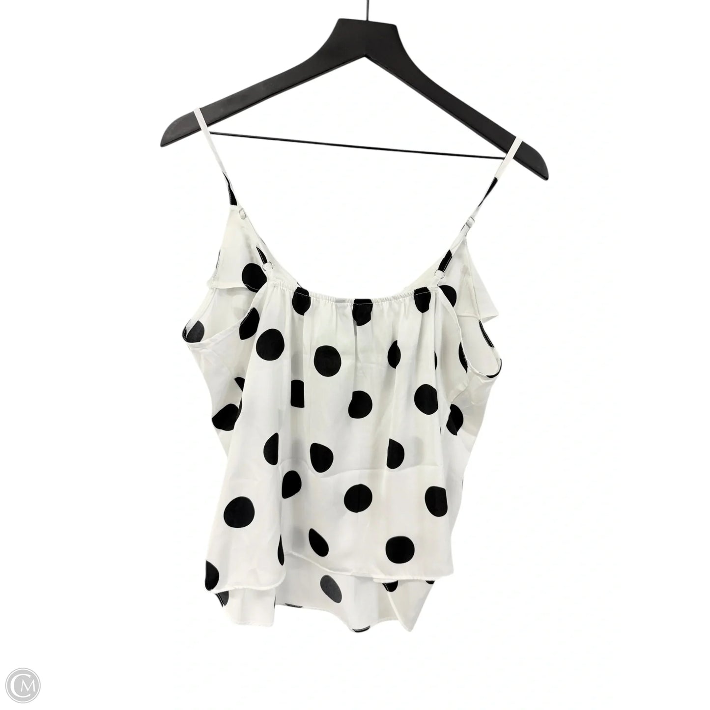 Top Sleeveless By Banana Republic In Black & White, Size: 0