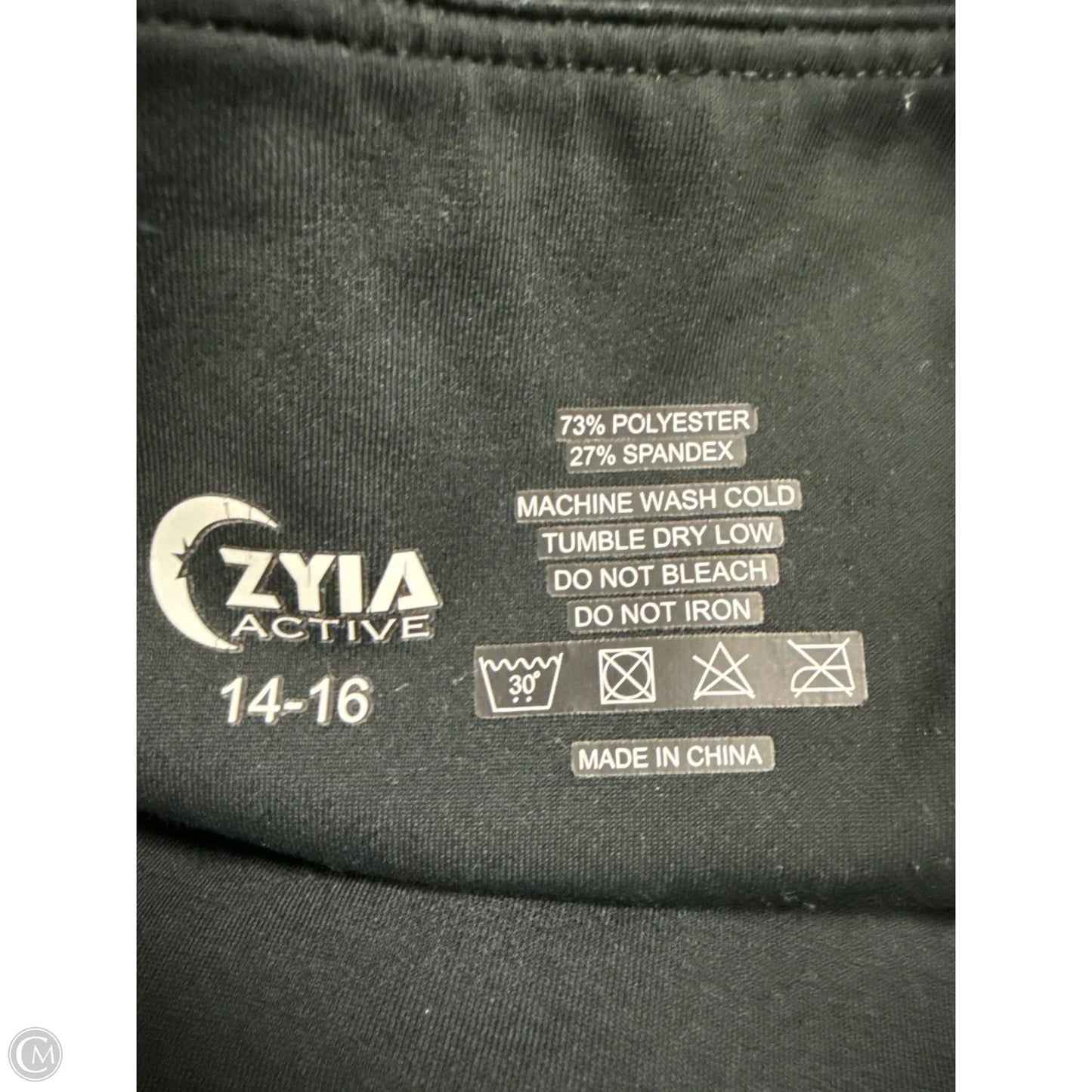 Athletic Leggings By Zyia In Black, Size: L