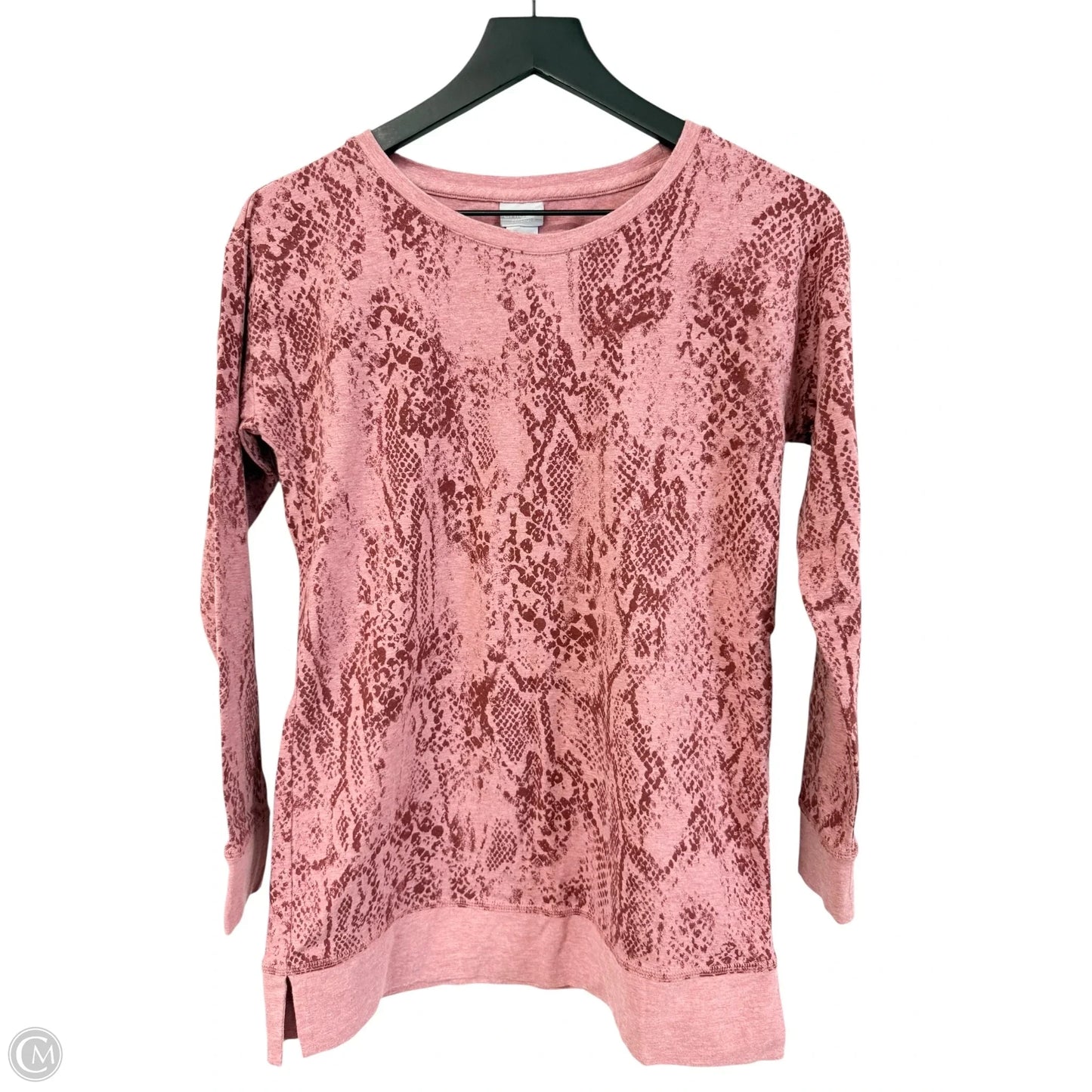 Top Long Sleeve By Chicos In Pink, Size: S