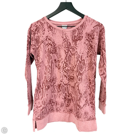Top Long Sleeve By Chicos In Pink, Size: S
