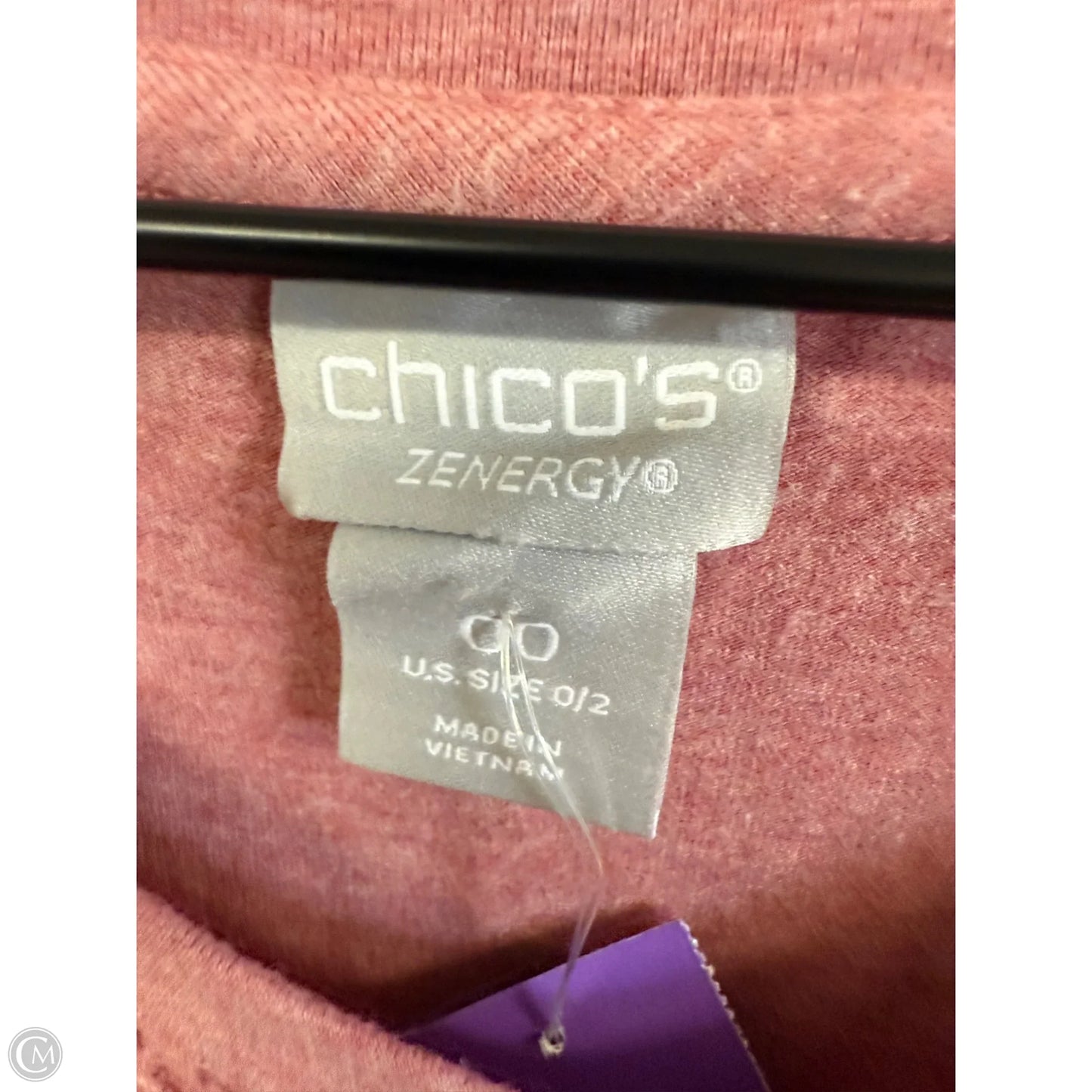 Top Long Sleeve By Chicos In Pink, Size: S