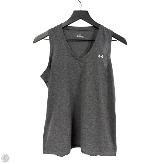 Athletic Tank Top By Under Armour In Grey, Size: L