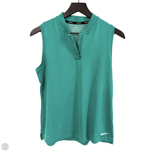 Athletic Tank Top By Nike Apparel In Green, Size: M