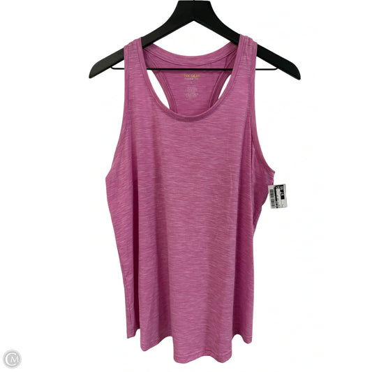 Athletic Tank Top By Tek Gear In Pink, Size: L