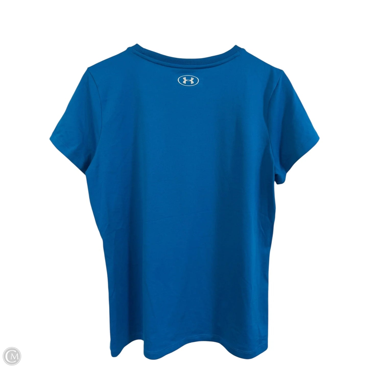 Athletic Top Short Sleeve By Under Armour In Blue, Size: L