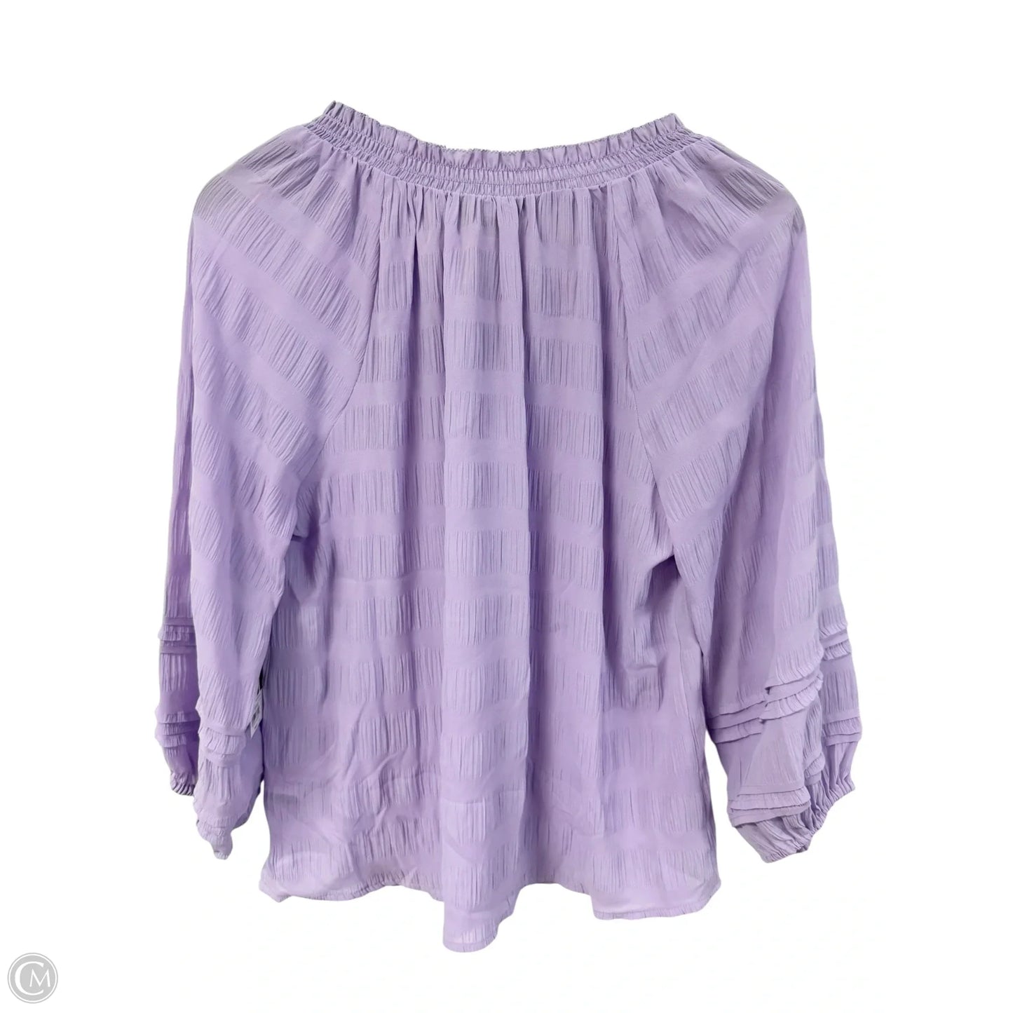 Top Long Sleeve By Simply Vera In Purple, Size: M