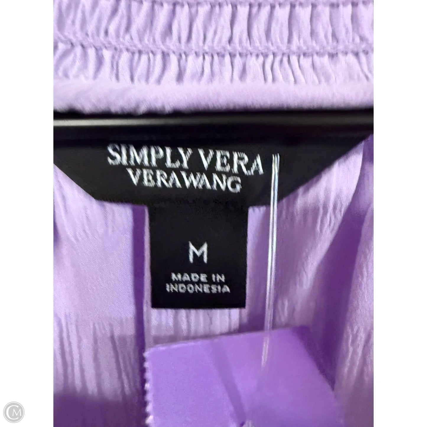 Top Long Sleeve By Simply Vera In Purple, Size: M