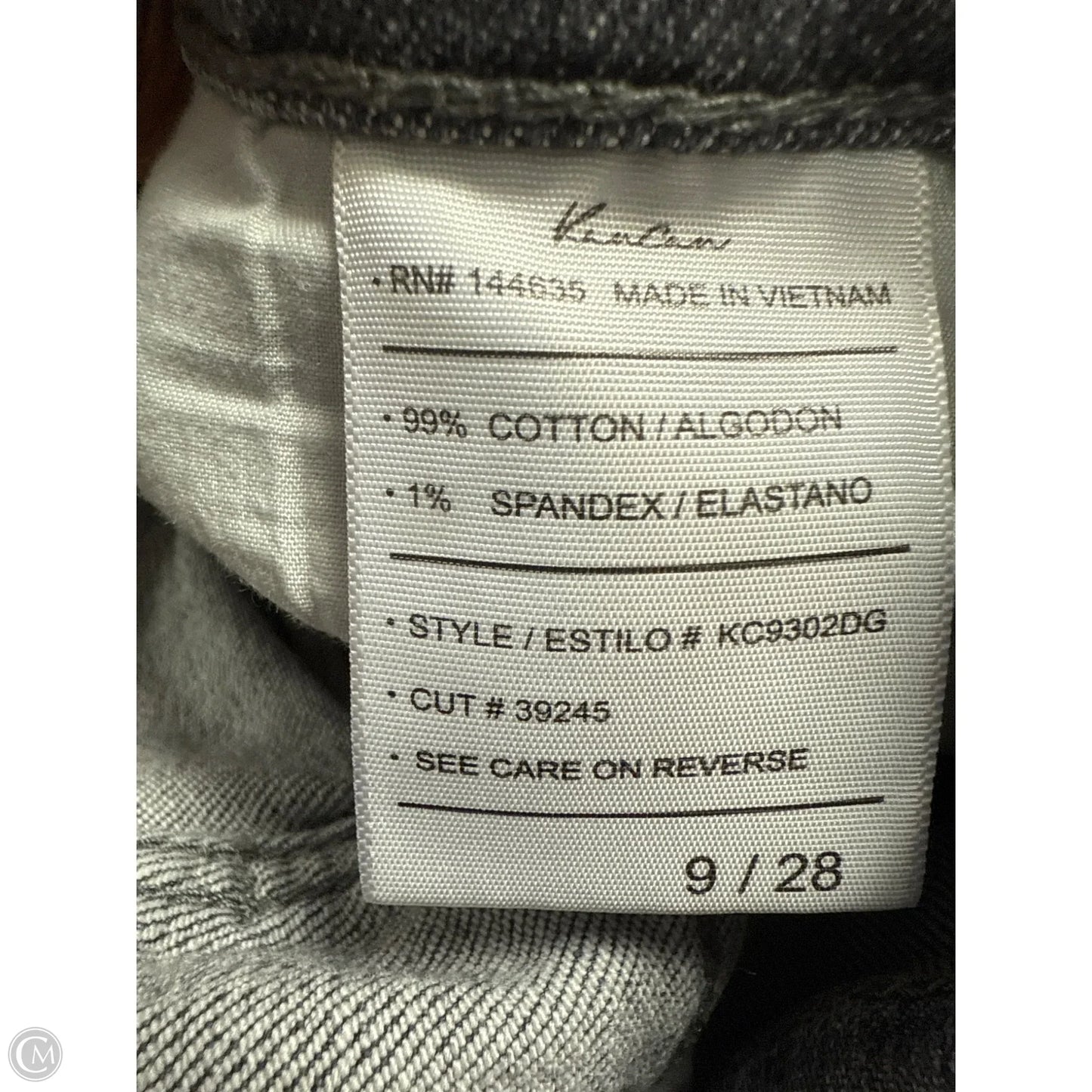 Jeans Straight By Kancan In Black Denim, Size: 8