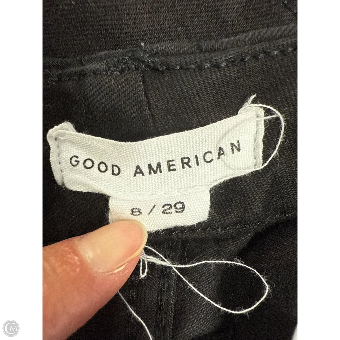 Jeans Skinny By Good American In Black, Size: 8