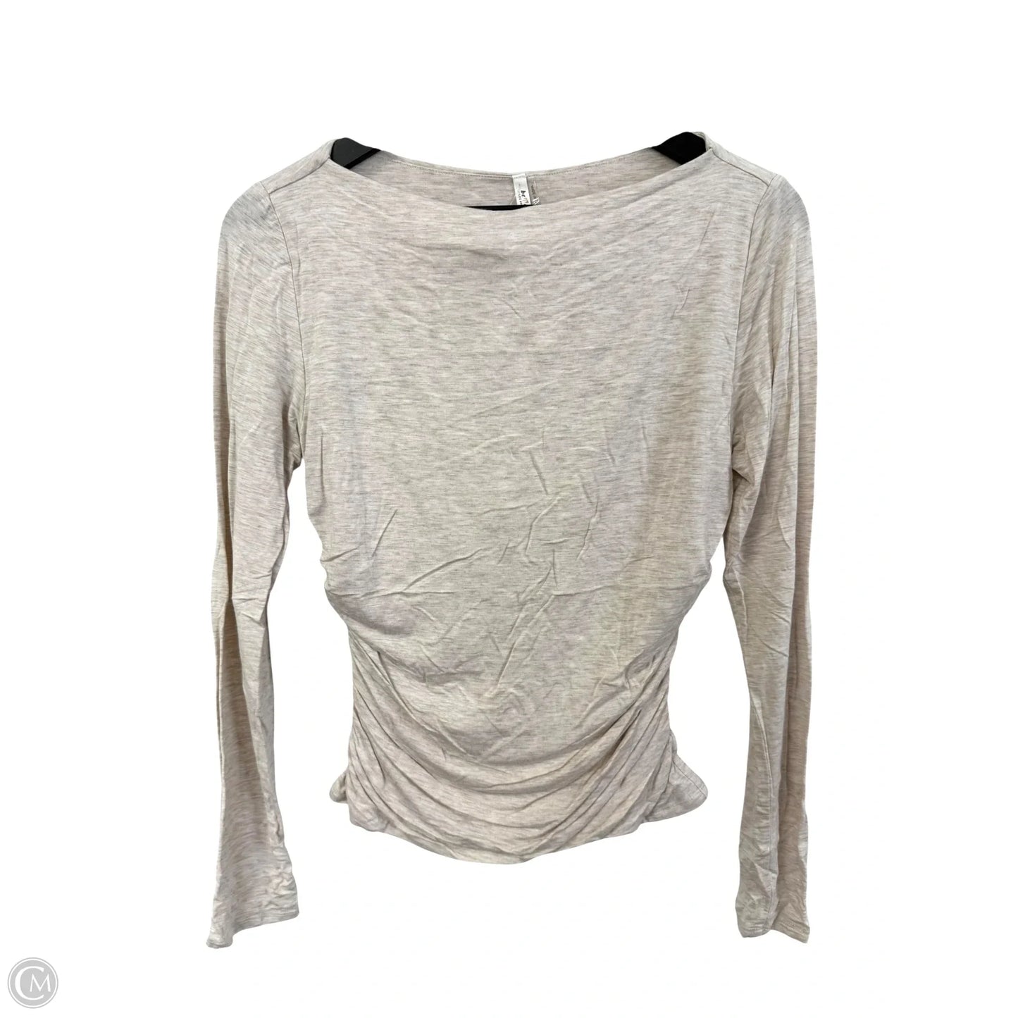 Top Long Sleeve By Cmc In Tan, Size: M