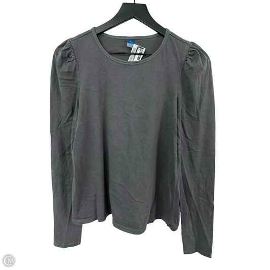Top Long Sleeve By Old Navy In Grey, Size: M