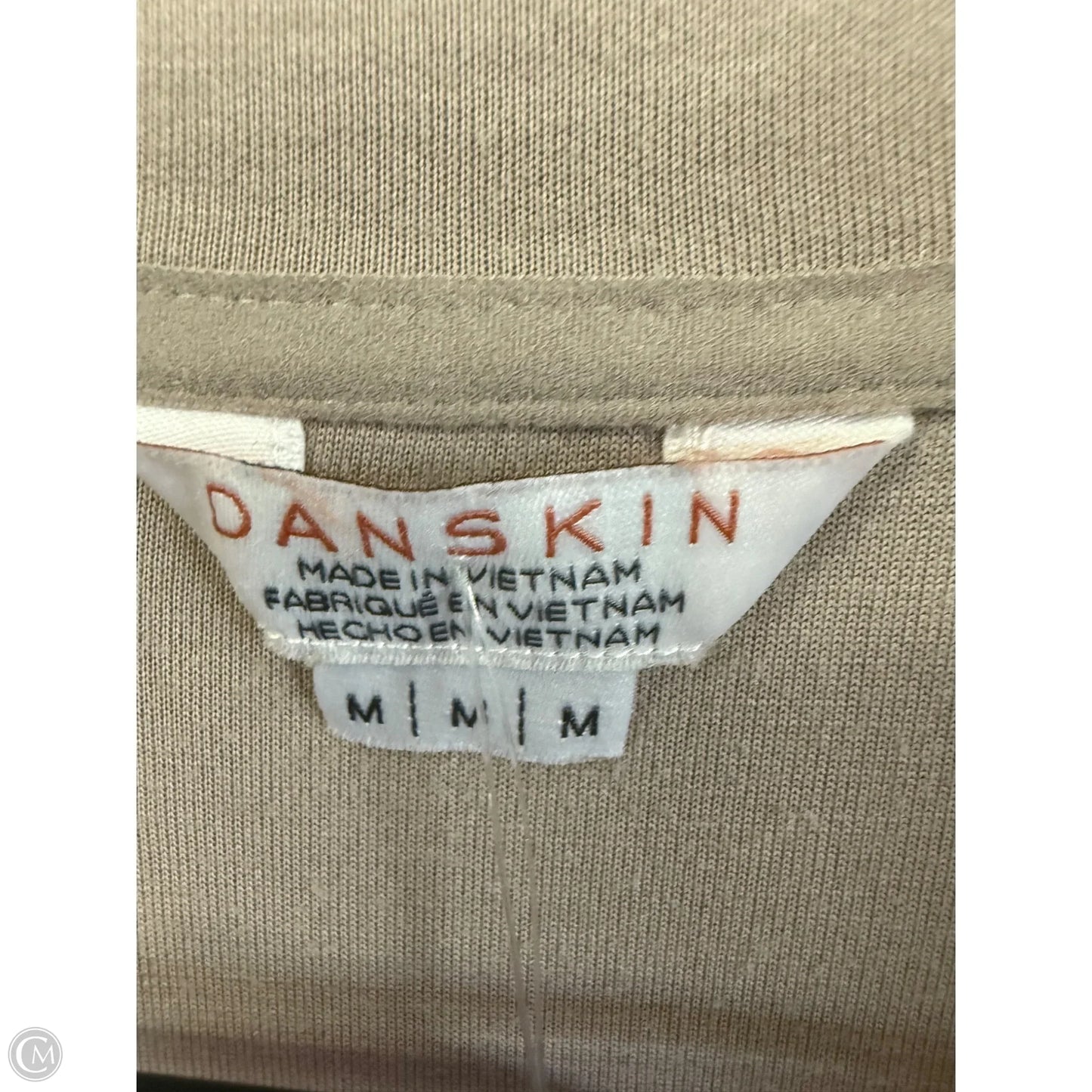 Top Long Sleeve By Danskin In Tan, Size: M