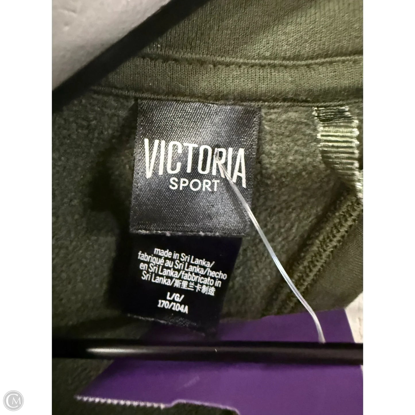 Top Long Sleeve By Victorias Secret In Green, Size: L