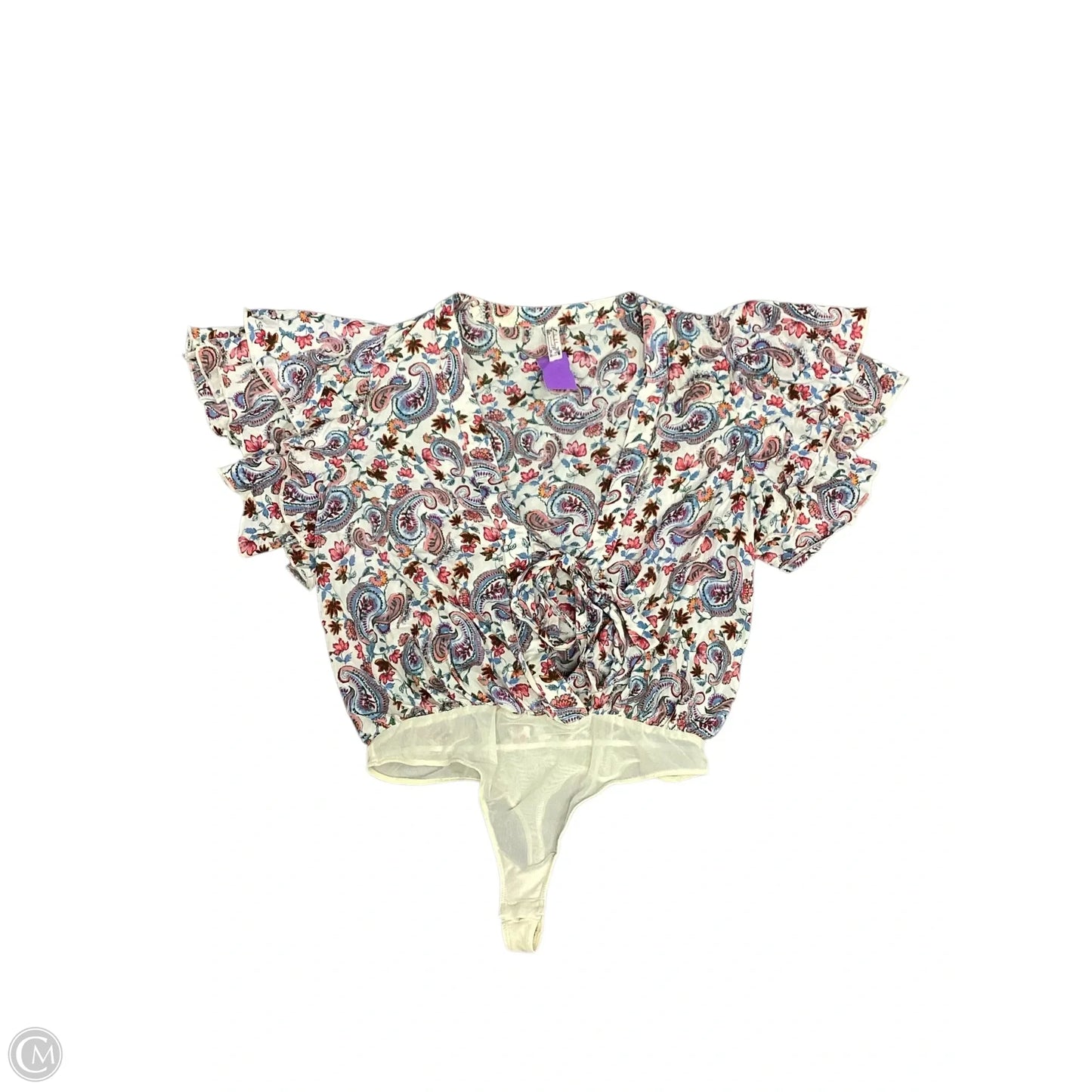 Bodysuit By Free People In Paisley Print, Size: M