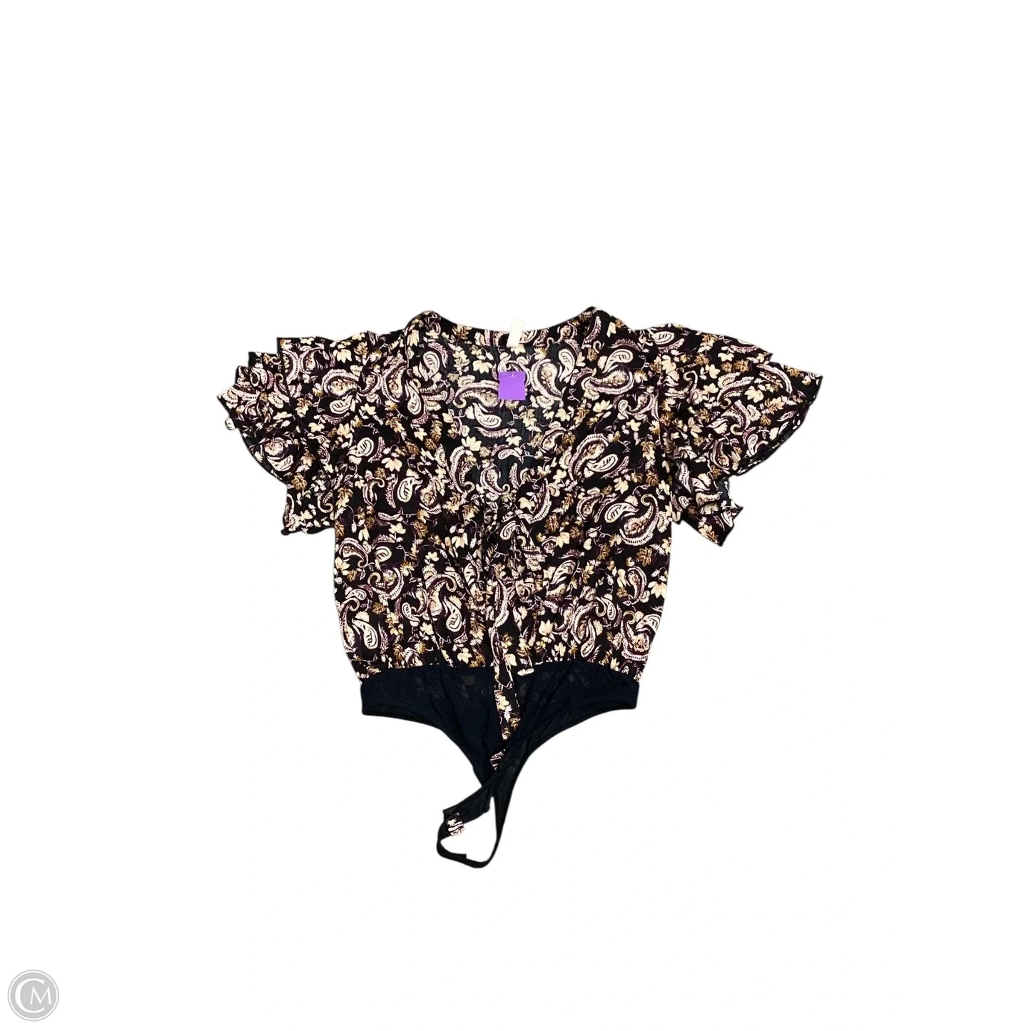 Bodysuit By Free People In Paisley Print, Size: M