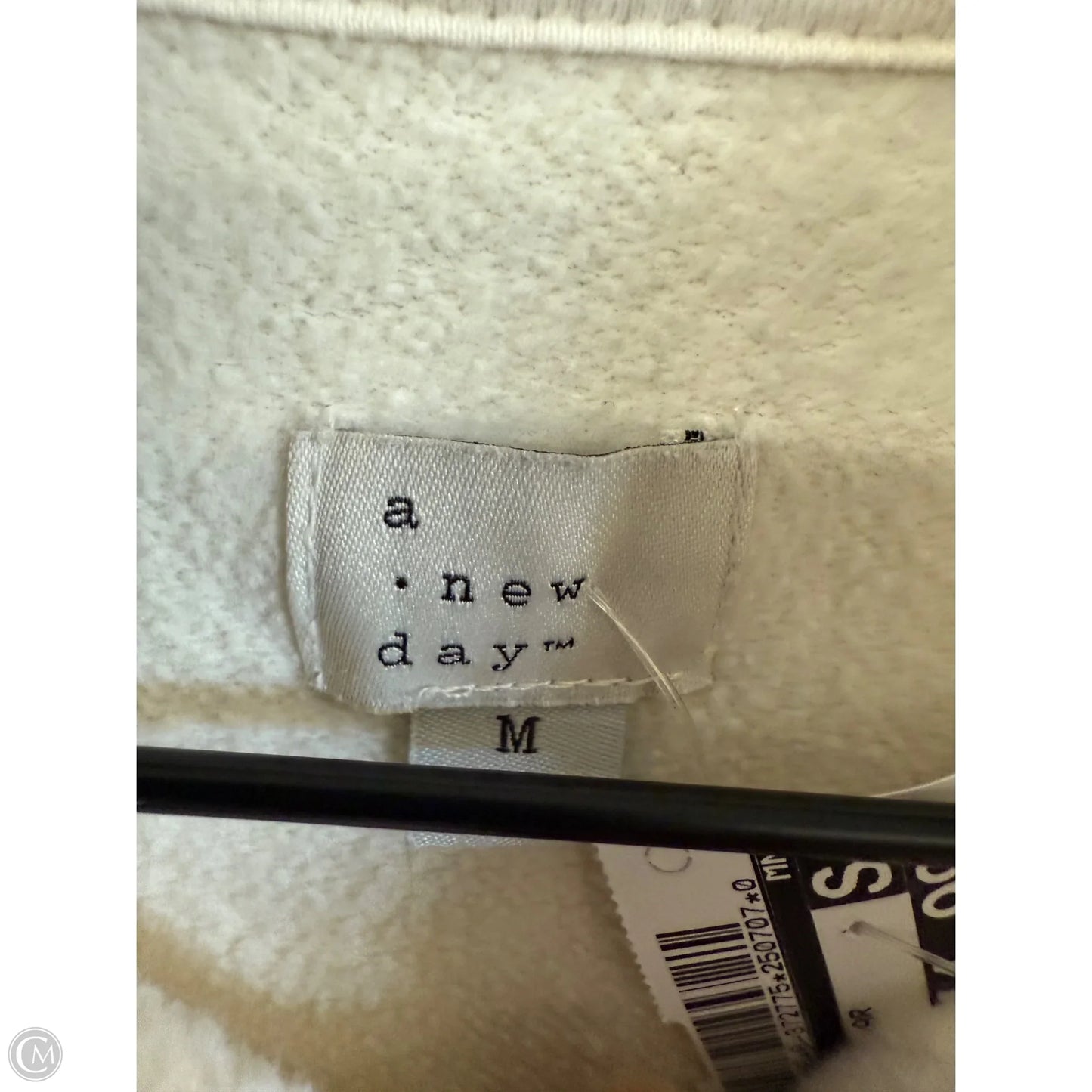 Sweatshirt Collar By A New Day In Cream, Size: M