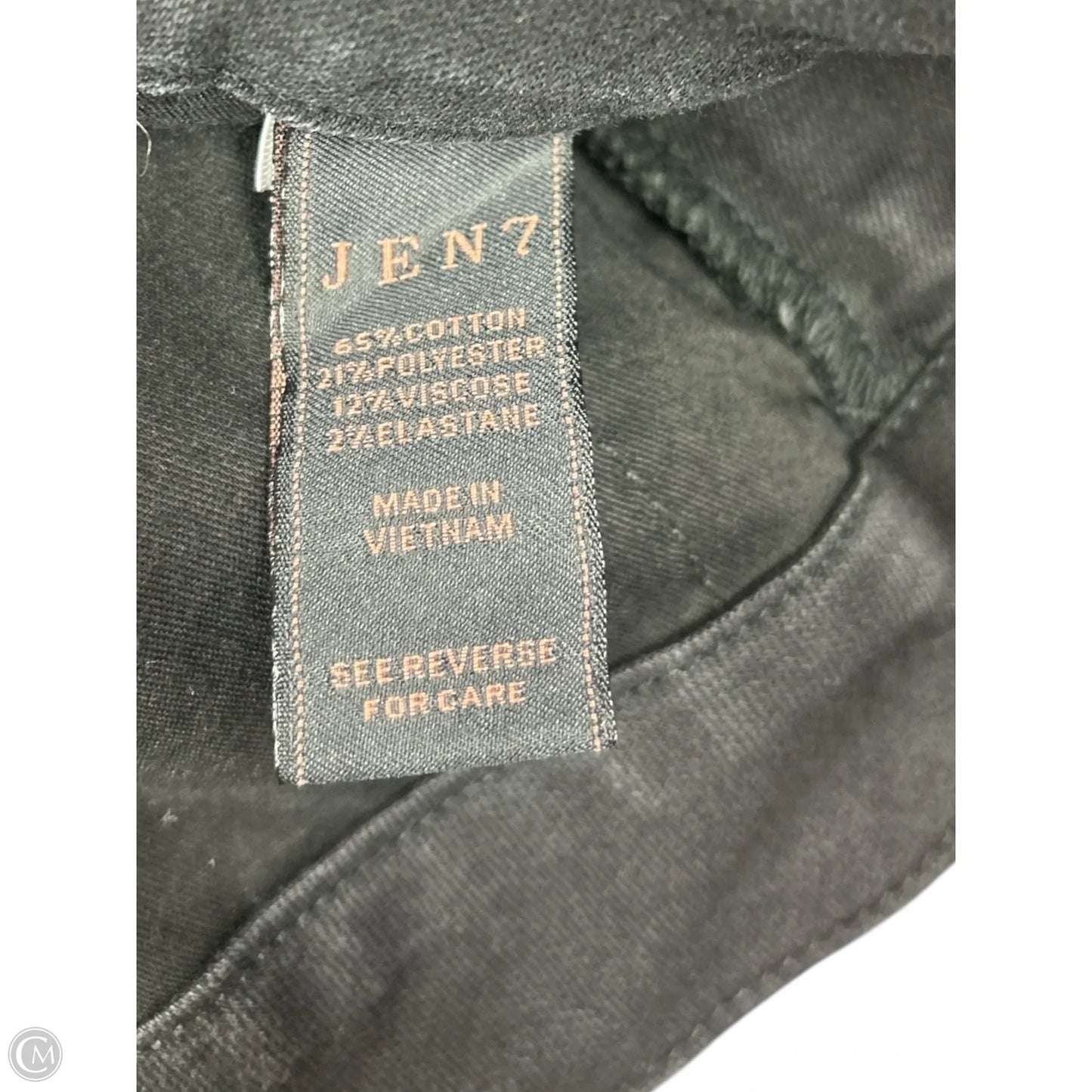 Jeans Straight By 7 For All Mankind In Black Denim, Size: 18