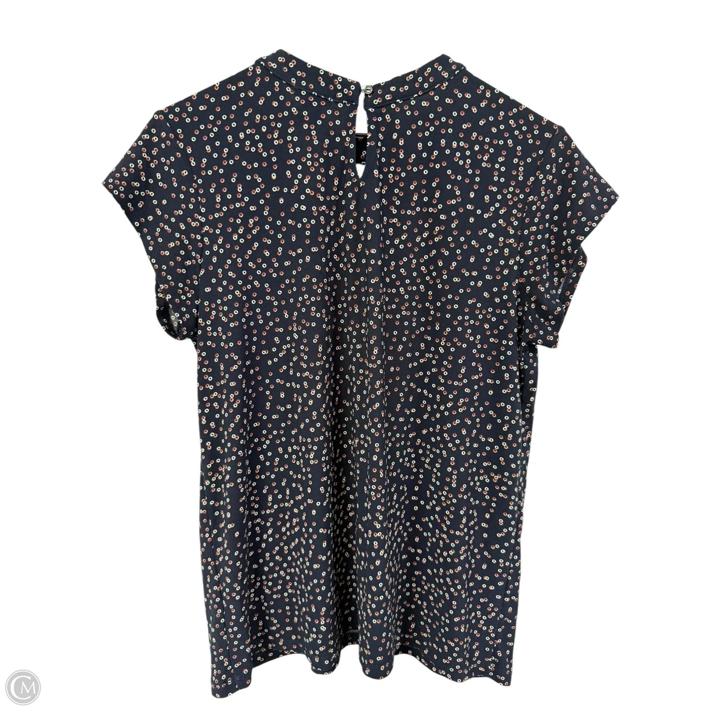 Top Short Sleeve By Halogen In Navy, Size: M