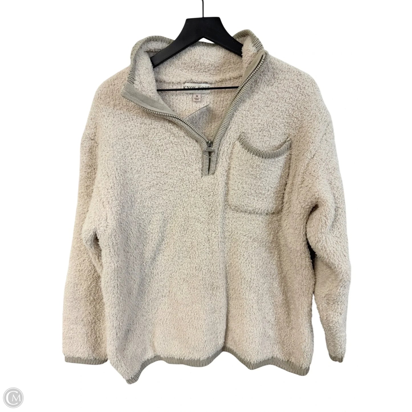 Sweatshirt Collar By Knox Rose In White, Size: M