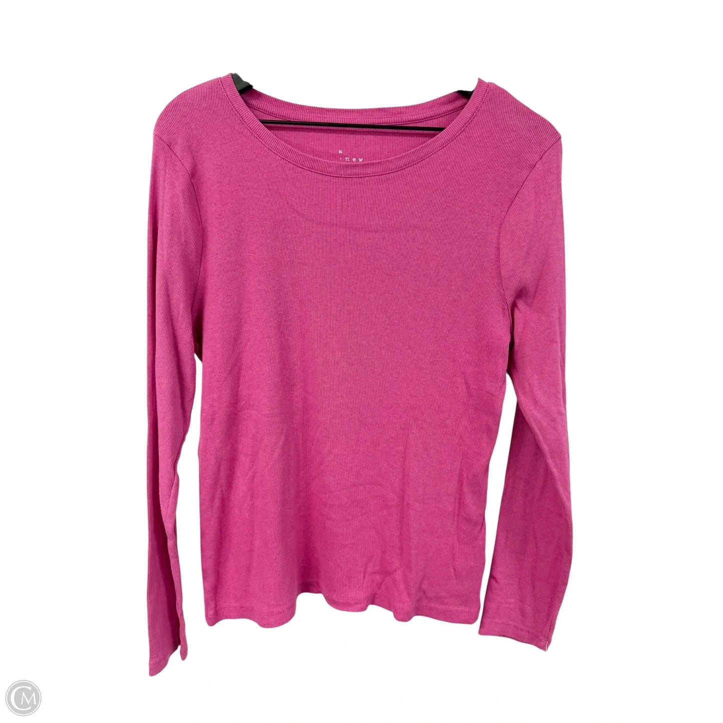 Top Long Sleeve Basic By A New Day In Pink, Size: Xl