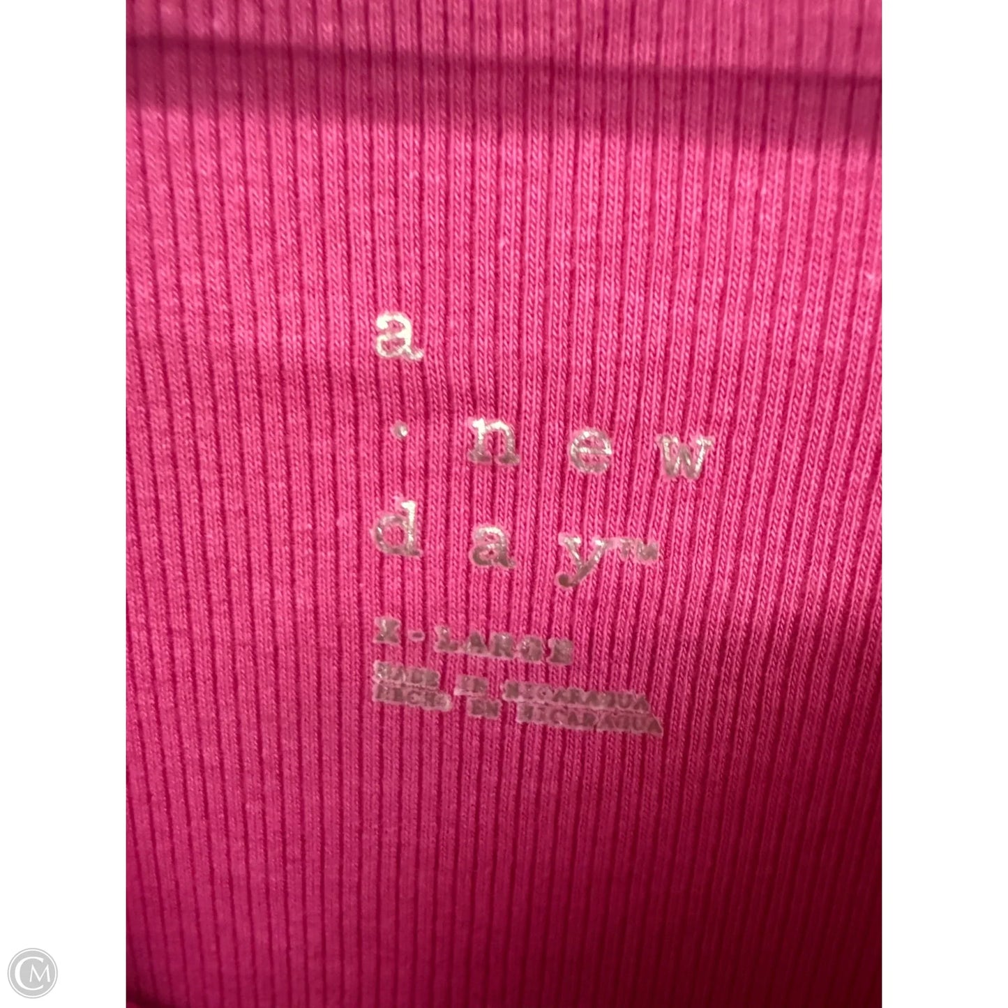 Top Long Sleeve Basic By A New Day In Pink, Size: Xl