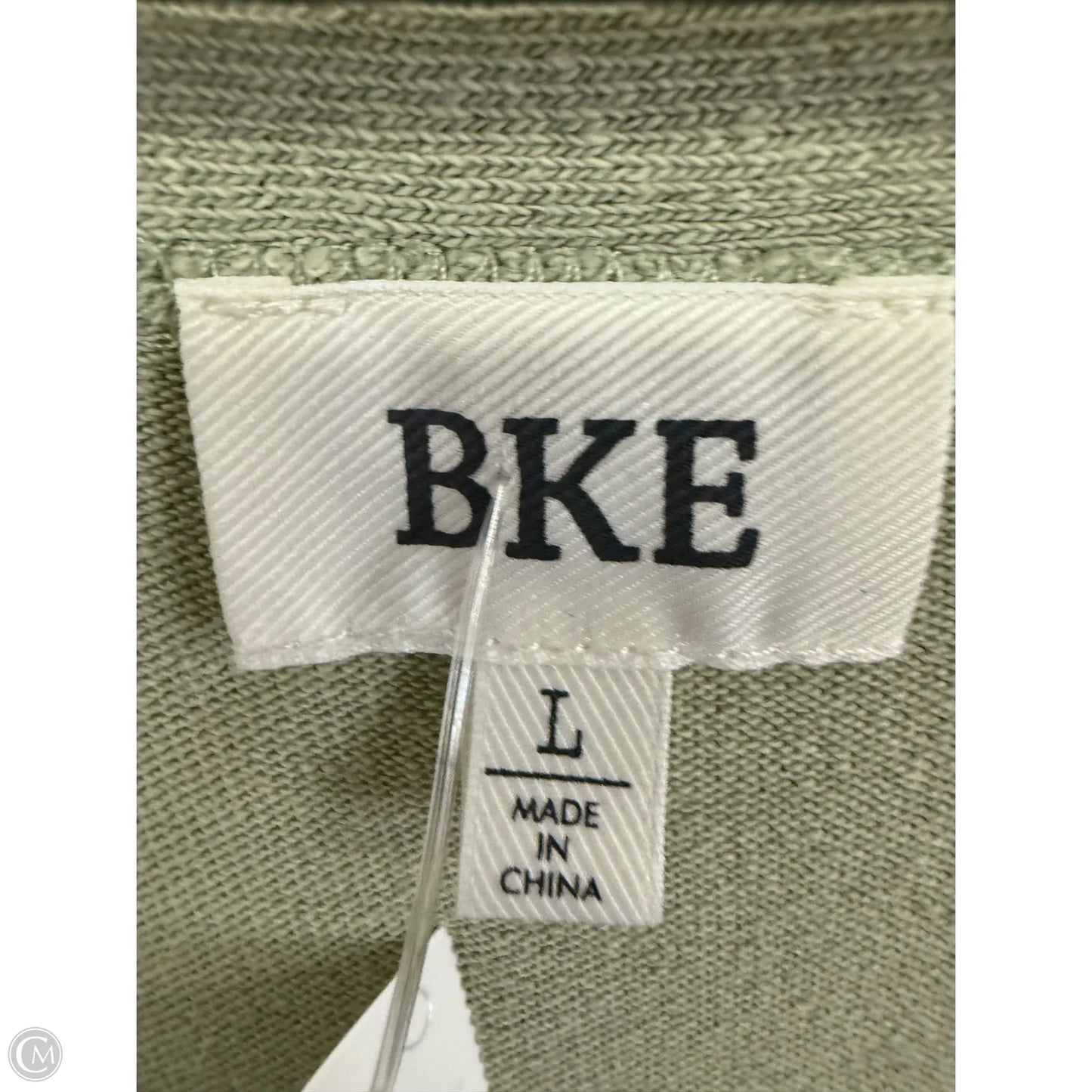 Top Short Sleeve By Bke In Green, Size: L