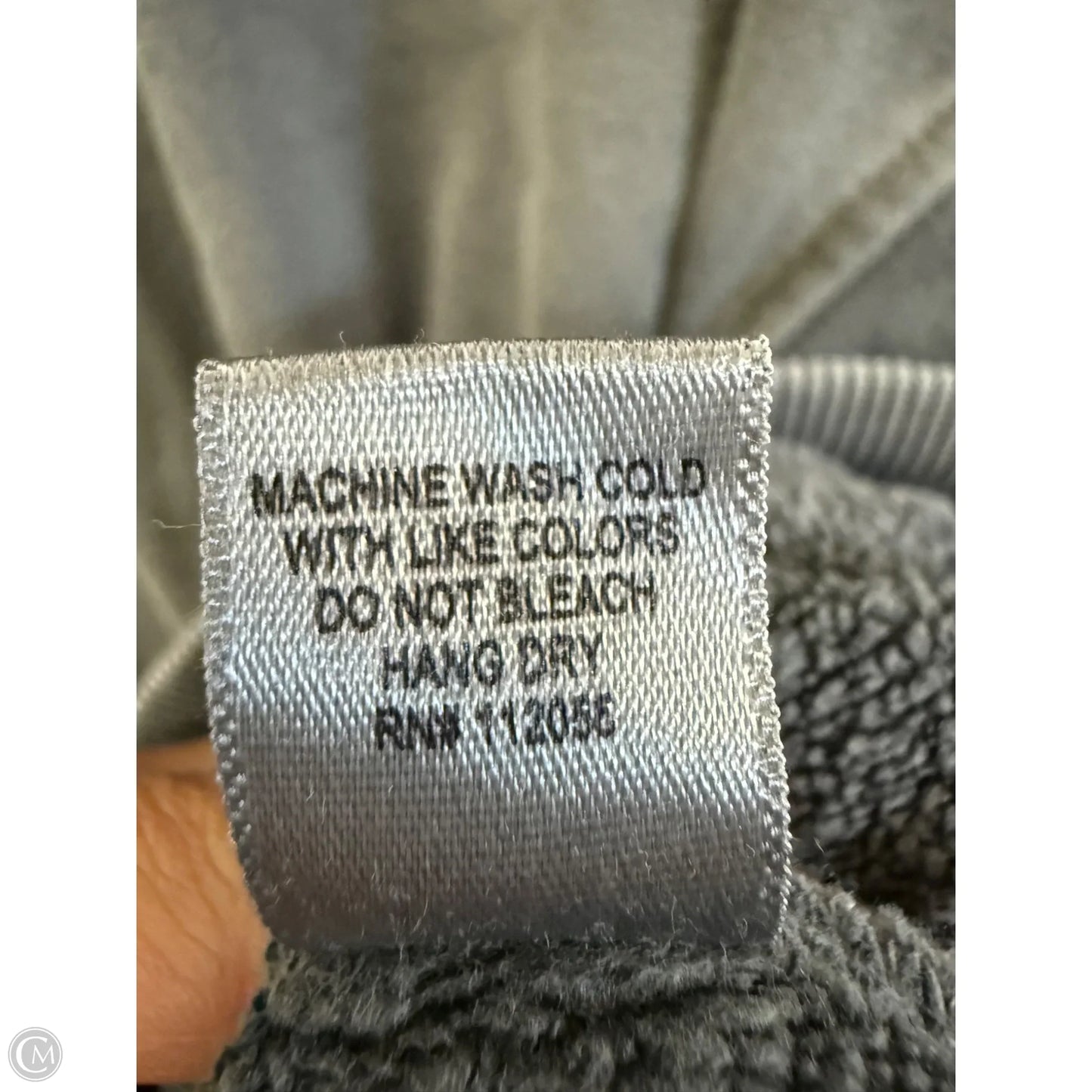 Sweatshirt Crewneck By Zenana Outfitters In Grey, Size: L