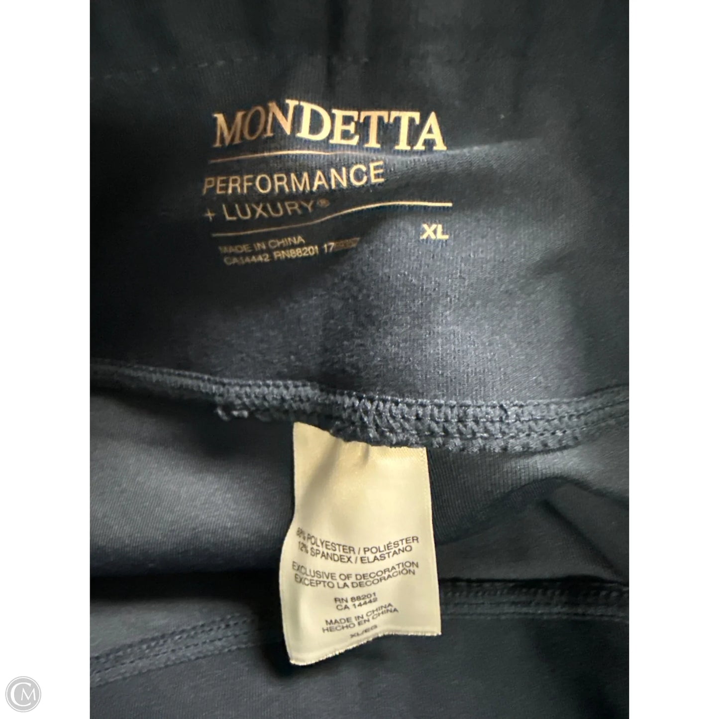 Athletic Leggings By Mondetta In Navy, Size: Xl