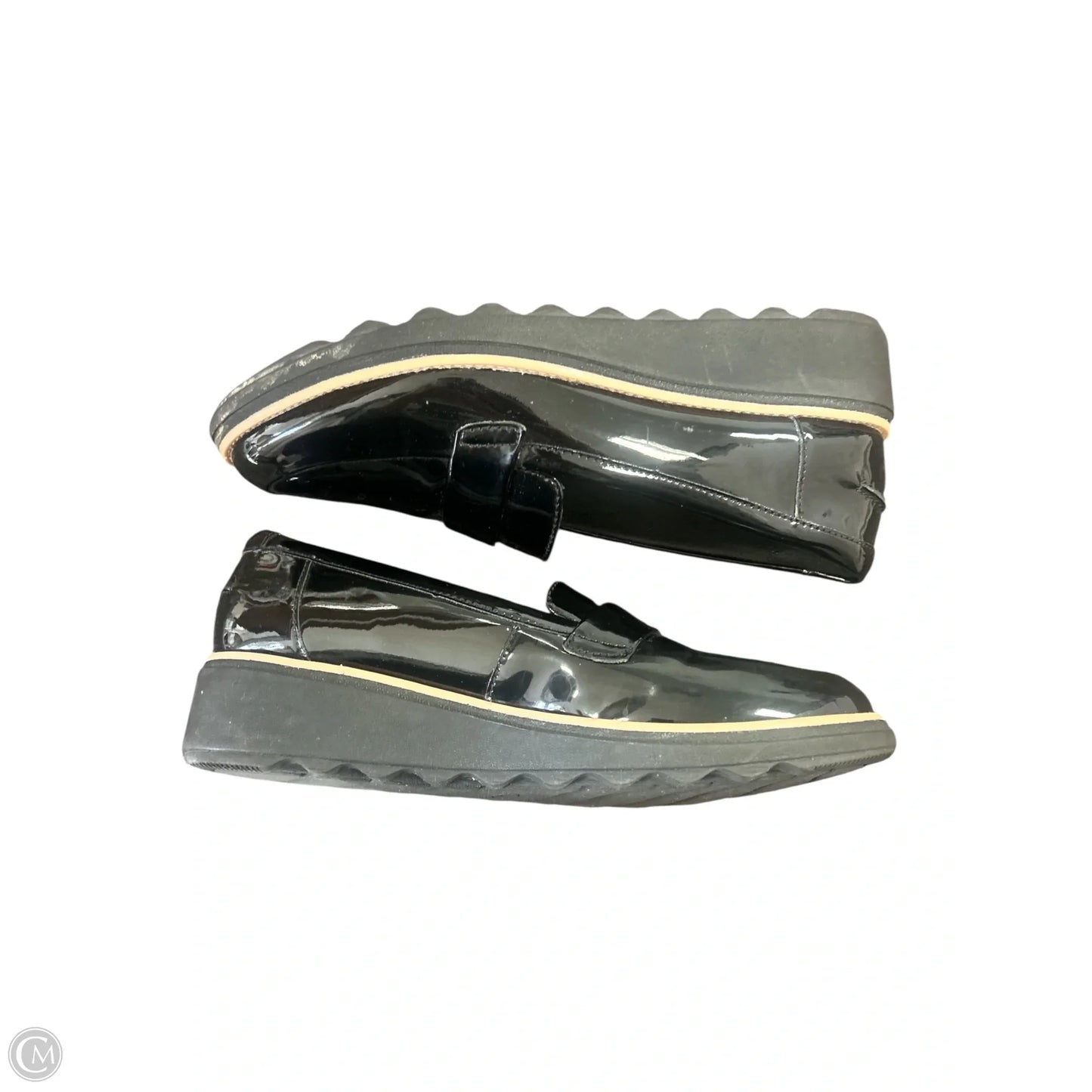 Shoes Flats By Clarks In Black, Size: 9
