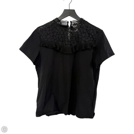 Top Short Sleeve By Ted Baker In Black, Size: 4