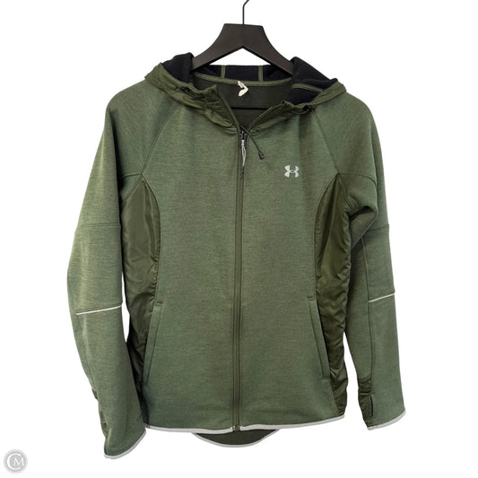 Athletic Jacket By Under Armour In Green, Size: S